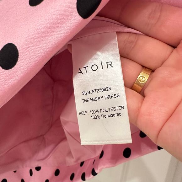 NWT Atoir Missy Polka Dot Mini Dress in Pink Size XL - Picture 9 of 10